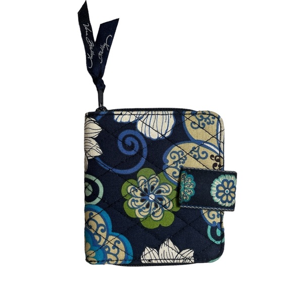 Vera Bradley mini wallet blue and green - Picture 1 of 4